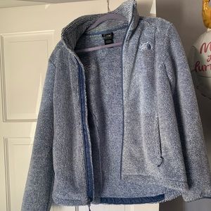 North face fuzzy jacket